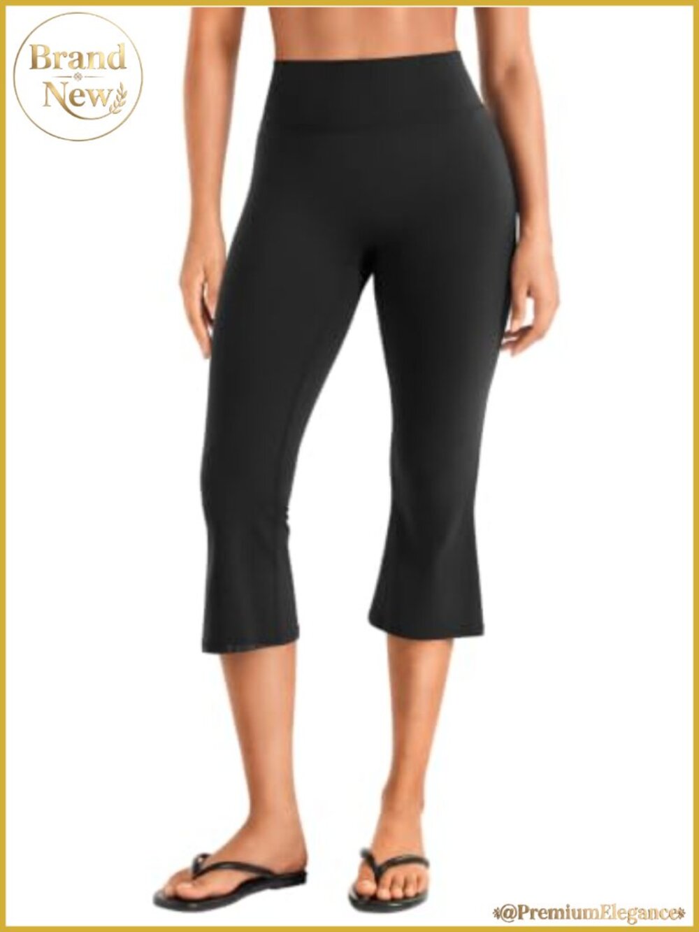 High Waist Capri Flare Leggings Workout Bootcut Yoga Pants
